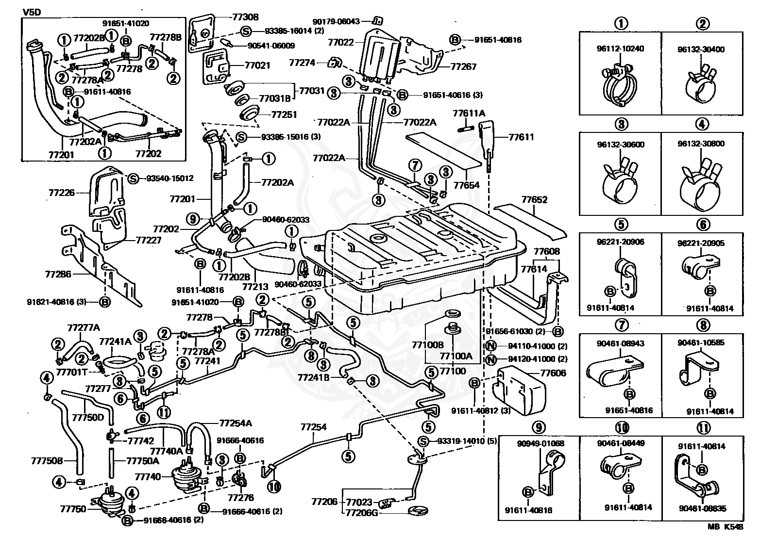 Toyota - JOINT, NO.1 (FOR IDLE UP DIVICE)
